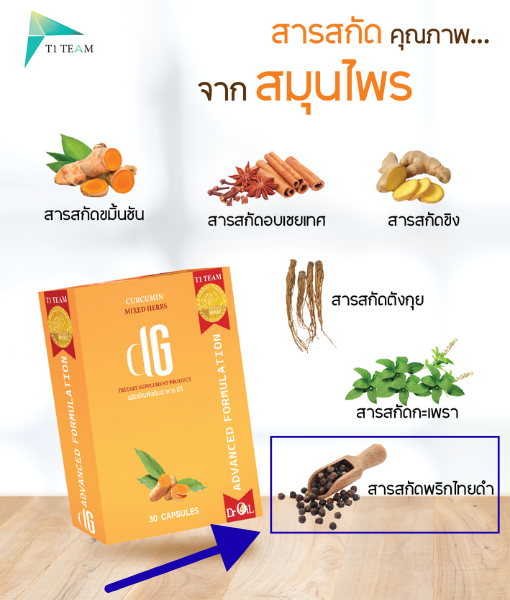 สารสกัดในผลิตภัณฑ์ดีจี